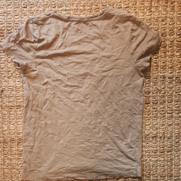 J. Crew Tan Graphic Short Sleeve T-Shirt - Picture 6 of 7